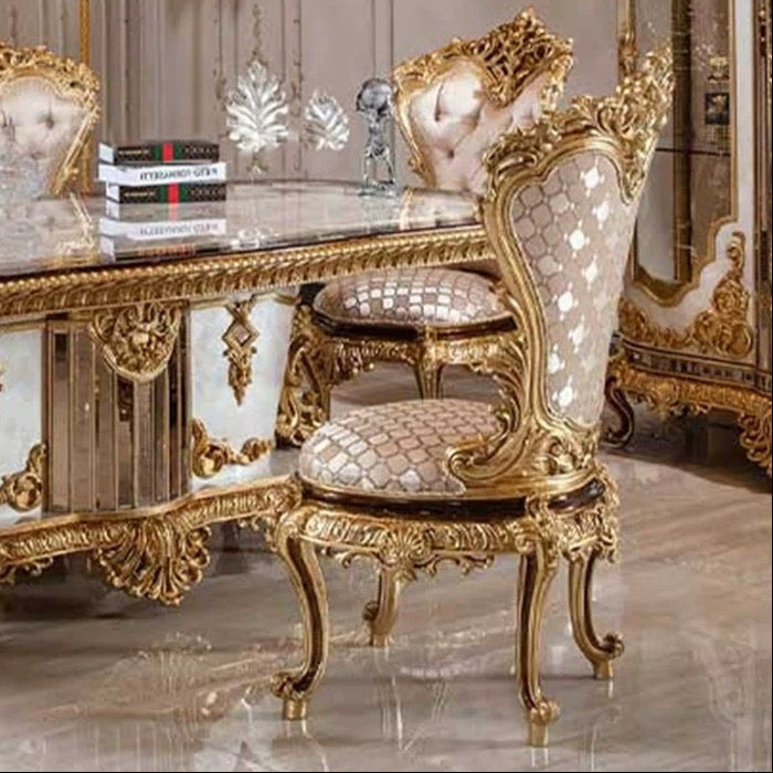 Luxury Classic Royal Dining Table and Chair Set
