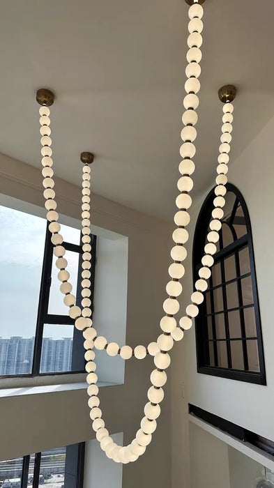 Modern Creative Pearl Necklace Chandelier