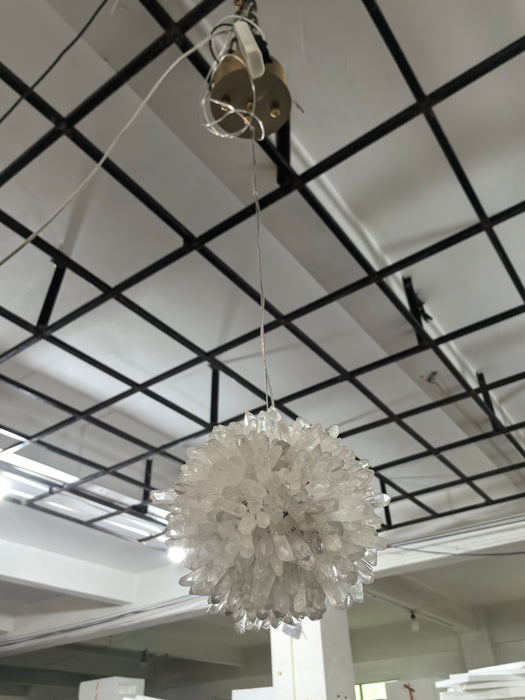 Natural Crystal Cluster Ambient Pendant Light