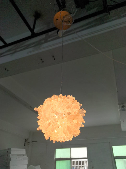 Natural Crystal Cluster Ambient Pendant Light