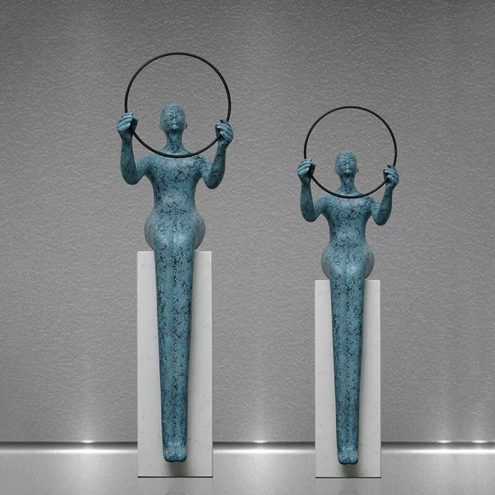 Follow the Heart Fiberglass Sculpture