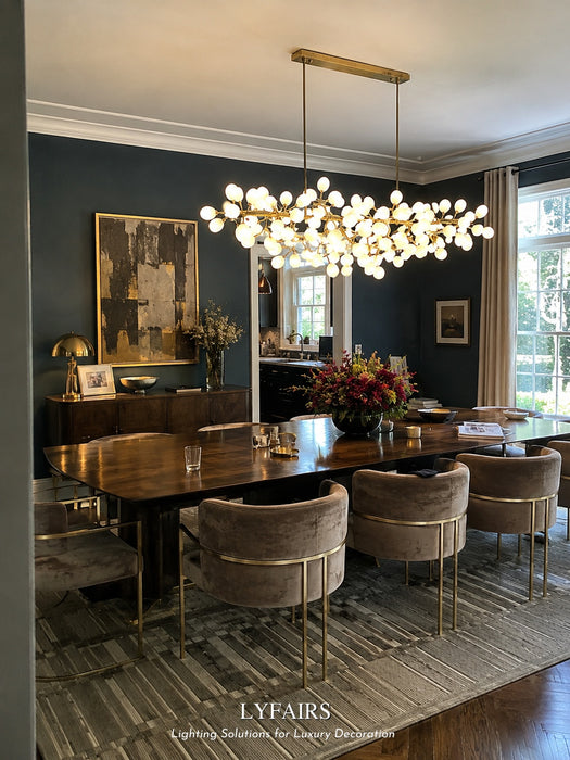 Contemporary Art Style Luxury White Grape Chandelier