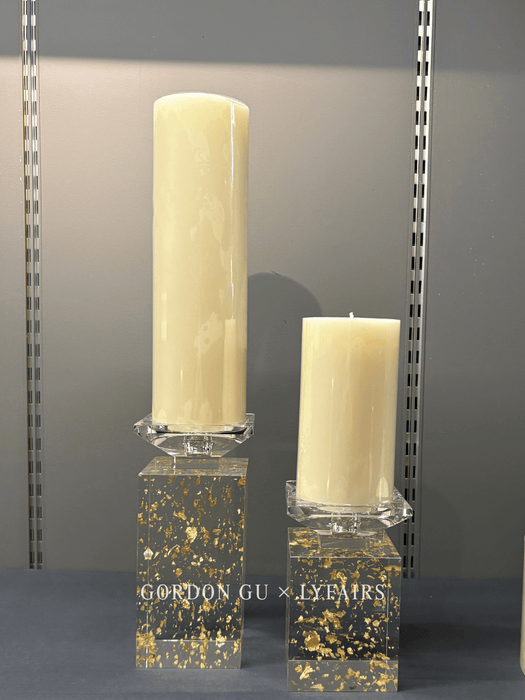 LYFAIRS x GORDON GU Glacier Crystal Cube Candlestick Collection