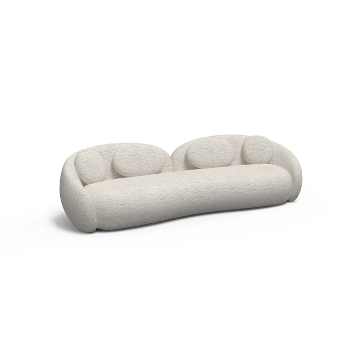 Statement Chic Cloud‑Like Organic Curvilinear Boucle Upholstered Sofa