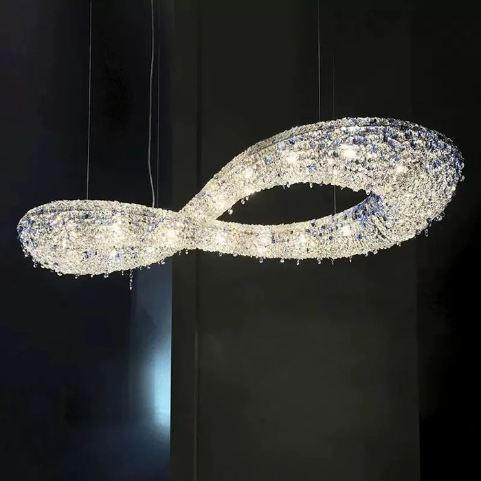 Luxury Infinity Crystal Chandelier for Living/Dining Room