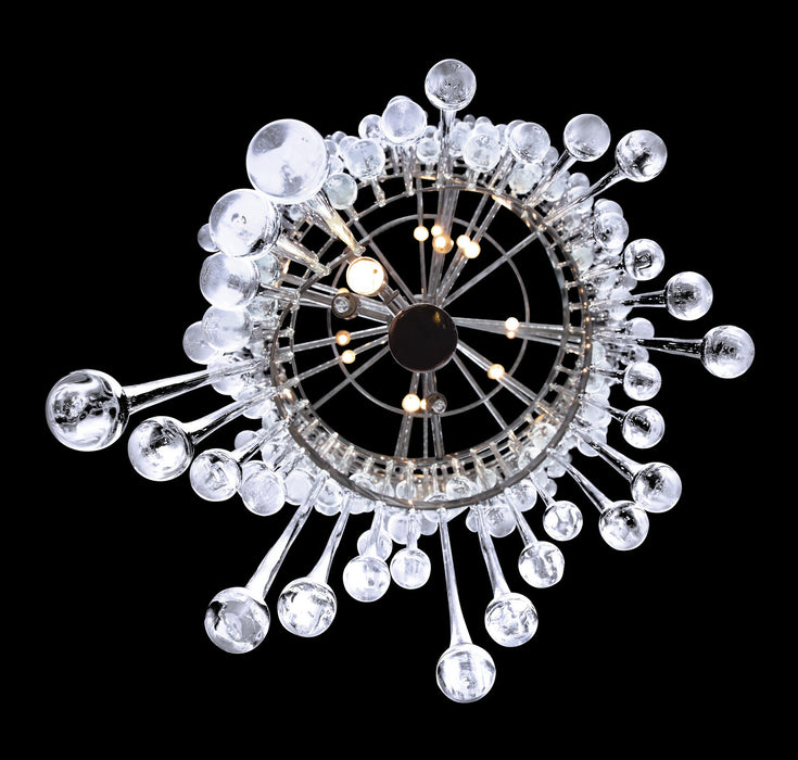 Extra Large Spiral Raindrop Chandelier for High Ceiling