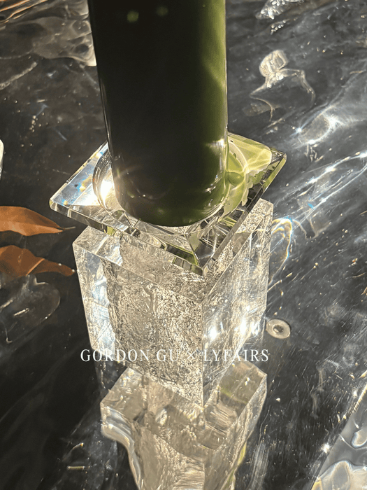 LYFAIRS x GORDON GU Glacier Crystal Cube Candlestick Collection