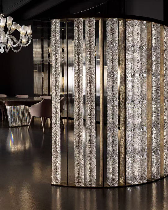Modern Luxury Crystal Glass Partition for Living Room/Hotel/Restaurant