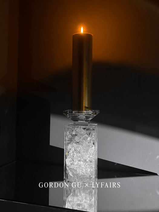 LYFAIRS x GORDON GU Glacier Crystal Cube Candlestick Collection