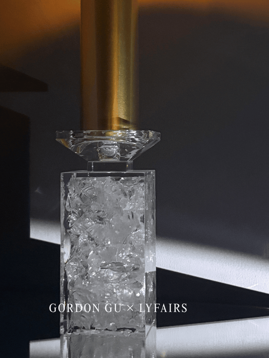 LYFAIRS x GORDON GU Glacier Crystal Cube Candlestick Collection