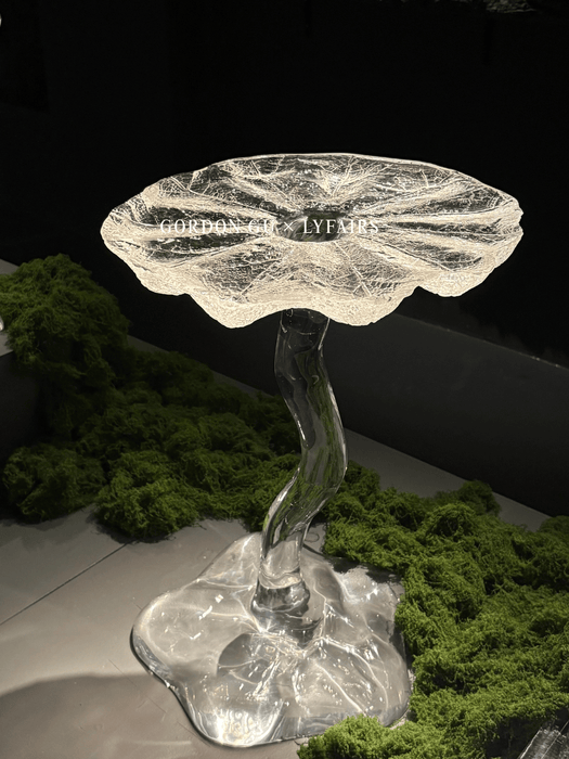 LYFAIRS x GORDON GU Lotus Vortex Crystal Side Table