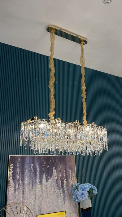 Crystal Tassel Chandelier Set For Living Room/Dining Room and Bedroom