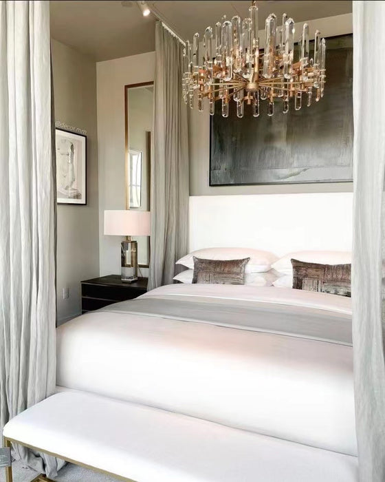 Light Luxury Crystal Glacier Shards Chandelier for Living Room/Bedroom
