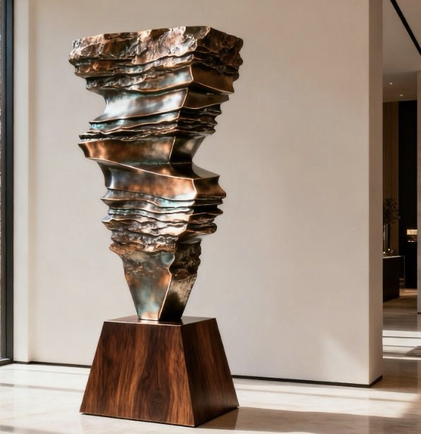 Creative Irregular Shape Metal Sculpture