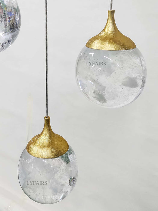 Modern Crystal Ball Pendant for Bedside/Dining Room/Kitchen Island