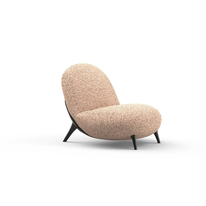 Modern Organic Heart Silhouette Accent Lounge Chair