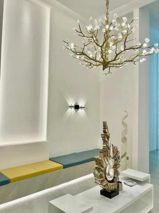 Lampadario con ramo di pietre preziose dal design creativo per soggiorno/camera da letto