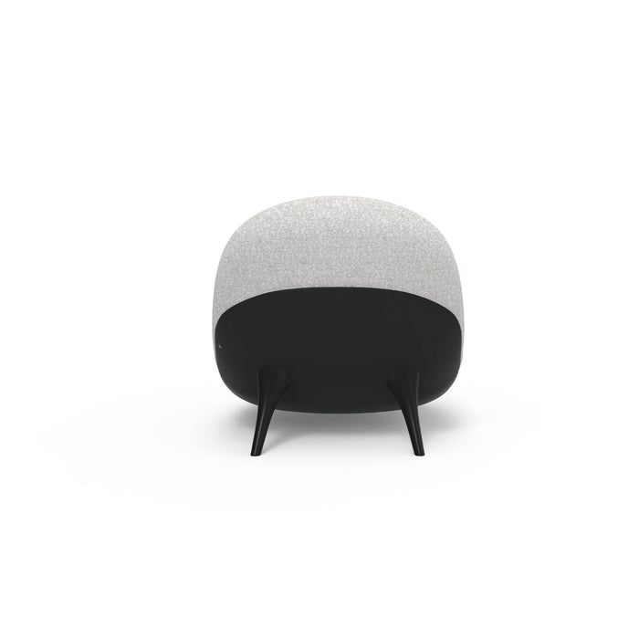 Modern Organic Heart Silhouette Accent Lounge Chair