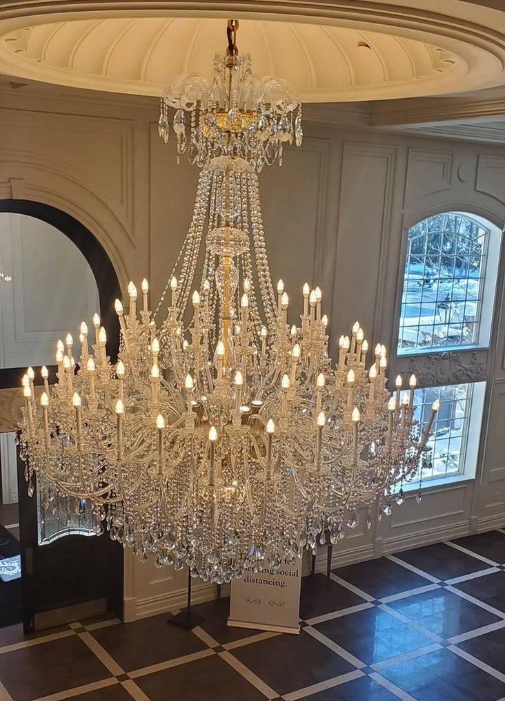 Extra Large Classic Traditional Crystal Chandelier 60/72/90 Lights for ...