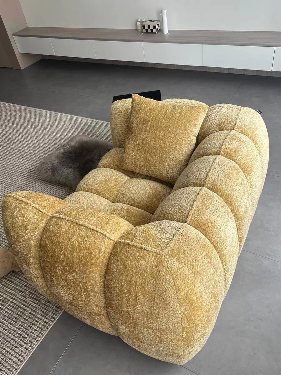 Scandinavian Vintage Fabric Pumpkin Sofa — Lyfairs