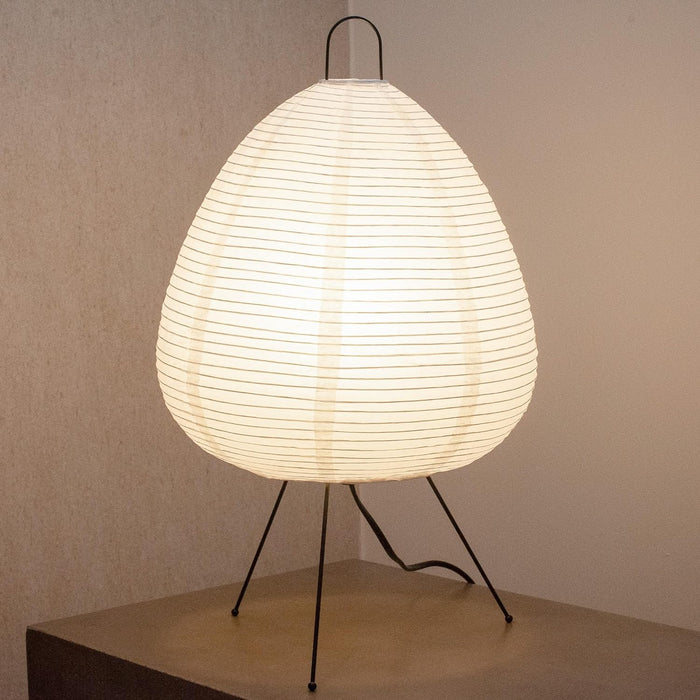 Japanese Aesthetic, Modern Noguchi Style Paper Lamp