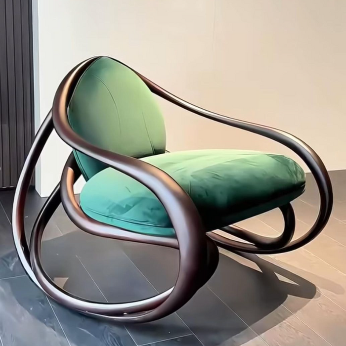 Modern Art Design Green/White/Black Accent Chair