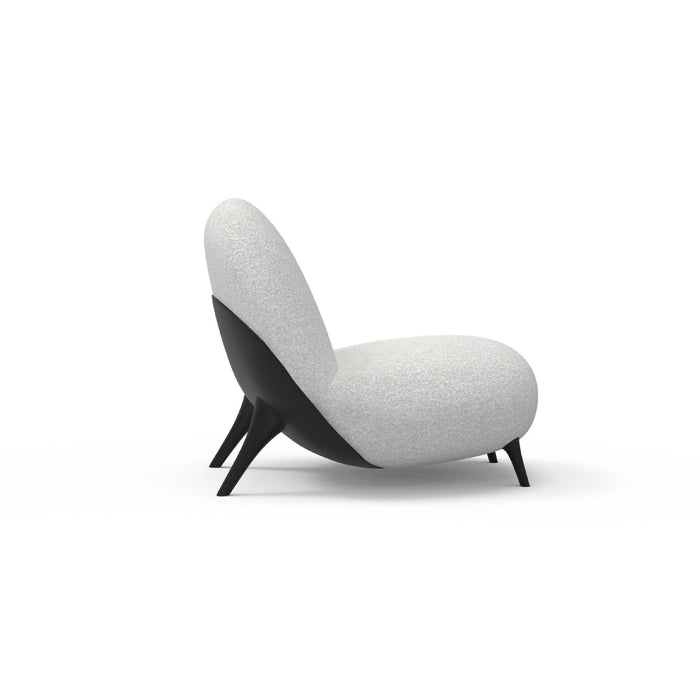 Modern Organic Heart Silhouette Accent Lounge Chair