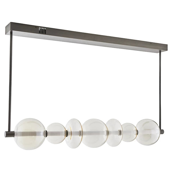 Lampada a sospensione moderna a sospensione lineare a LED semplice per sala da pranzo/isola cucina