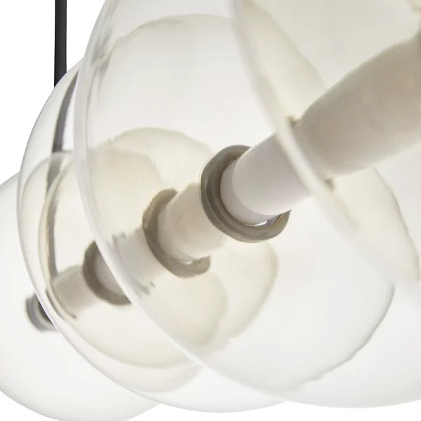 Lámpara colgante de suspensión lineal LED simple y moderna para comedor/isla de cocina