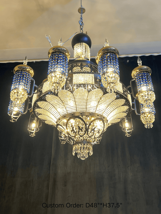 Arabian Nights Ornate Elegance Chandelier for High-ceiling