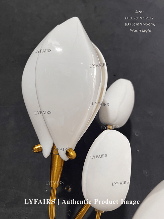 Art Design Creative Ceramic Magnolia Wall Lamp