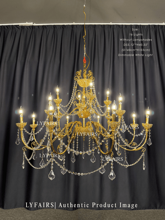 Baroque Revival  Crystal Chandelier with Jewelry-Level Craft and Crystals