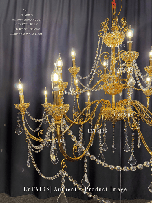 Baroque Revival  Crystal Chandelier with Jewelry-Level Craft and Crystals