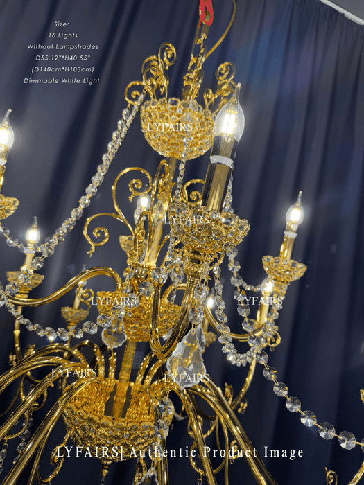 Baroque Revival  Crystal Chandelier with Jewelry-Level Craft and Crystals