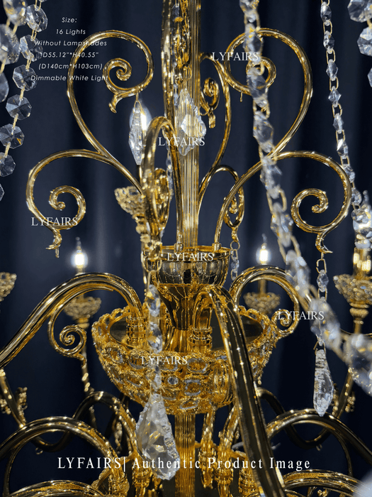 Baroque Revival  Crystal Chandelier with Jewelry-Level Craft and Crystals