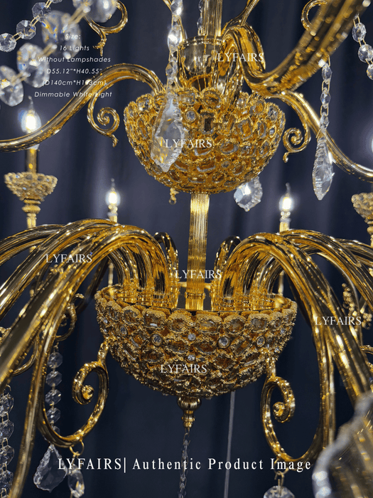 Baroque Revival  Crystal Chandelier with Jewelry-Level Craft and Crystals