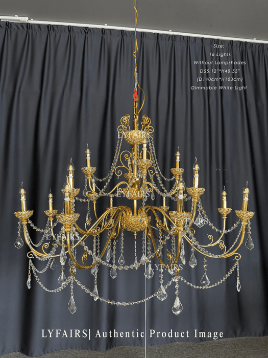 Baroque Revival  Crystal Chandelier with Jewelry-Level Craft and Crystals