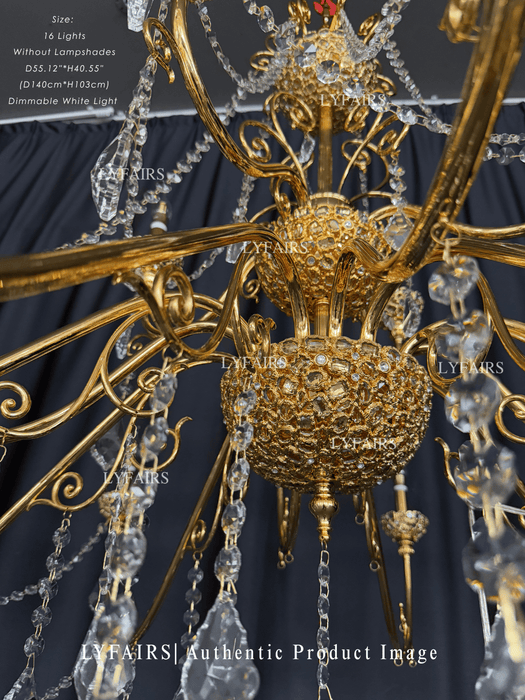 Baroque Revival  Crystal Chandelier with Jewelry-Level Craft and Crystals