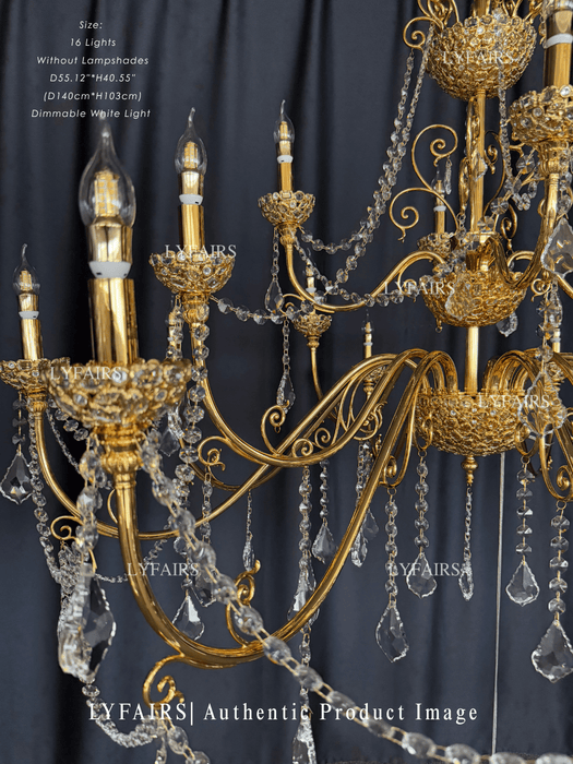 Baroque Revival  Crystal Chandelier with Jewelry-Level Craft and Crystals