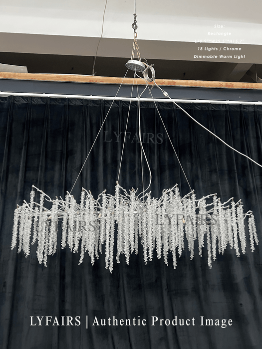 Branch Style Ceiling Light Crystal Icicle Chandelier