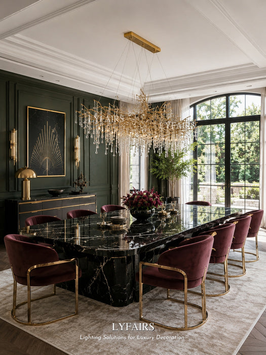 Extra Large Branch Crystal Drops Chandelier for Living/ Dining Room