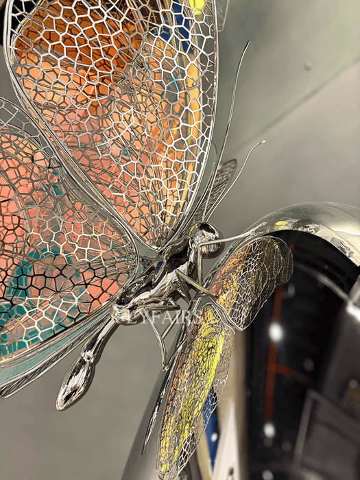 Chromatic Butterfly Stainless Steel Sculpture for Living Room/Foyer/Hotel