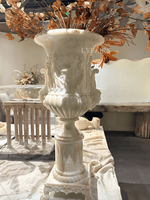 Classical Figural Relief Urn Vase