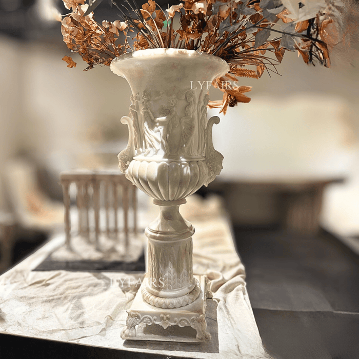 Classical Figural Relief Urn Vase
