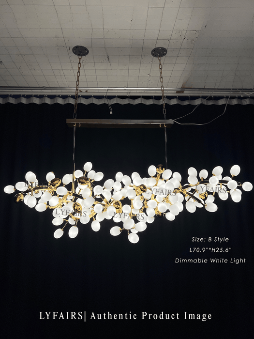 Contemporary Art Style Luxury White Grape Chandelier