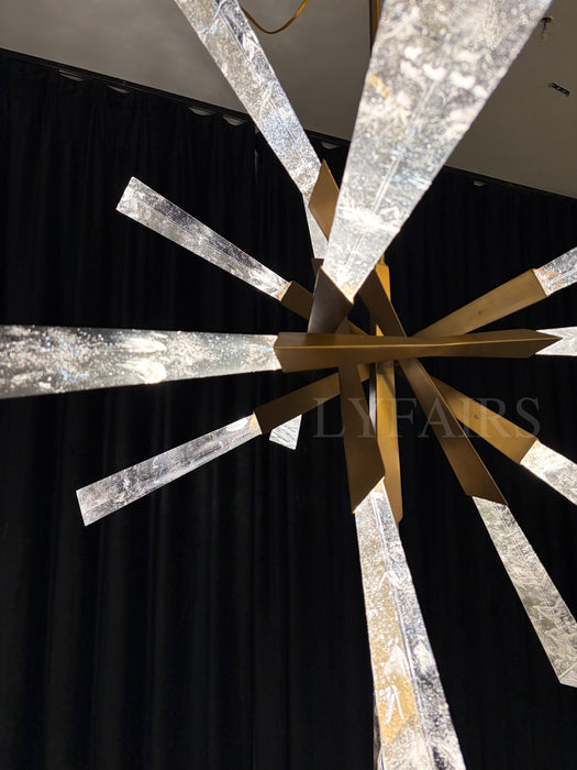 Luxury Sputnik/Linear Crystal Chandelier for Living Room/Dining Room/Bedroom
