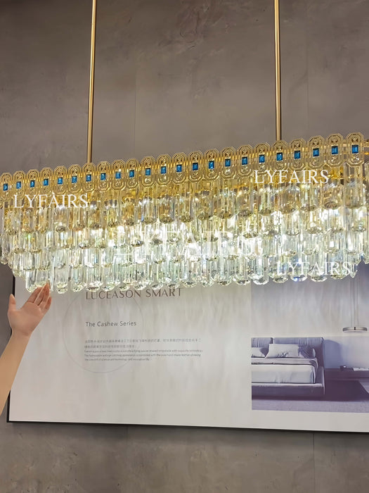 Luxury Multi-tier Crystal Chandelier Set for Kitchen Island/Dining Room/Bedroom