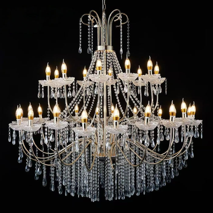Luxury Vintage Candle Chandelier for Wedding Hall/Living Room/Dining Room