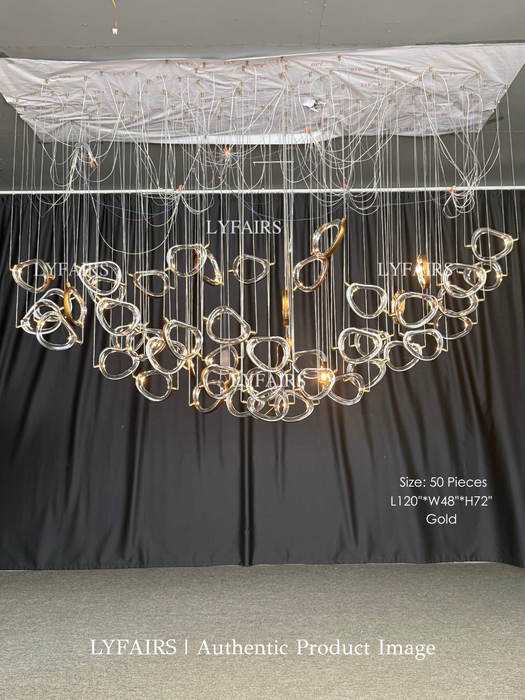 DIY Floating Bubble Glass Chandelier for Living Room/Dining Room/Hotel