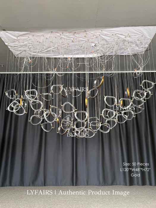 DIY Floating Bubble Glass Chandelier for Living Room/Dining Room/Hotel